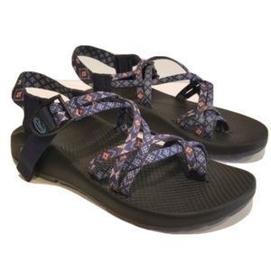 Chaco J106108 ZX2 Classic Wink Navy Blue Toe Loop Strap Sandals Women's Size 8